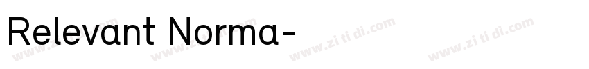 Relevant Norma字体转换